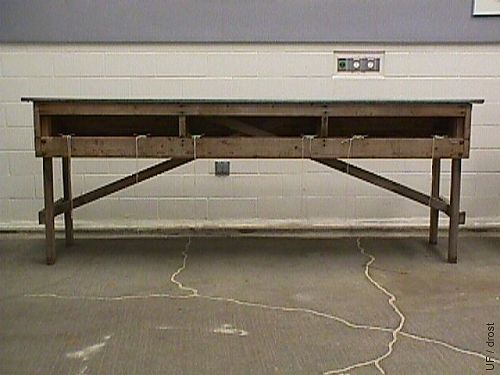 Palpation Table - Rear View.